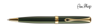 Diplomat Excellence A² Evergreen / Gold Plated Balpennen