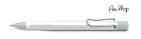 Lamy Safari White / Chrome Plated Balpennen