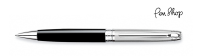 Caran d'Ache Léman Bicolor Black / Silver Plated Balpennen