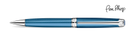 Caran d'Ache Léman Grand Bleu / Silver Plated Balpennen