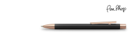 Faber-Castell NEO Slim Black / Rose Gold Plated Balpennen