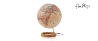 Atmosphere Full Circle 1 Globe Base: Oak | Copper / Map: Antique Globes