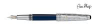 Mont Blanc Meisterstück Solitaire Doué Blue Precious Resin / 'Le Petit Prince' / Platinum Vulpennen
