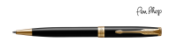 Parker Sonnet Black Lacquer / Gold Plated Balpennen