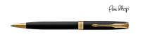 Parker Sonnet Matte Black / Gold Plated Balpennen