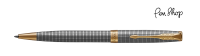 Parker Sonnet Chiselled Silver / 18K / Gold Plated Balpennen