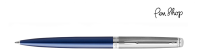 Waterman Hemisphere Essential Sandblasted Steel / Blue / Chrome Plated Balpennen