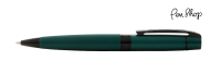 Sheaffer 300 Matte Green / Bright Black Plated Balpennen