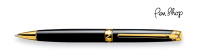 Caran d'Ache Léman Ebony Black / Gold Plated Balpennen