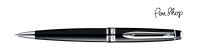 Waterman Expert Black Lacquer / Chrome Plated Balpennen