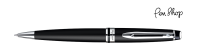 Waterman Expert Matt Black / Chrome Plated Balpennen