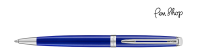 Waterman Hemisphere Bright Blue  / Palladium Plated Balpennen