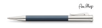 Graf von Faber-Castell Tamitio Night Blue / Brushed Steel Balpennen