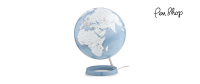Atmosphere Light & Colour Globes Base: Bright Azure | Plastic / Map: Geographical Globes