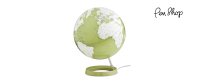 Atmosphere Light & Colour Globes Base: Bright Pistachio | Plastic / Map: Geographical Globes