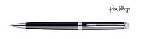 Waterman Hemisphere Laque Black / Chrome Plated Balpennen