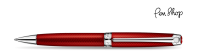 Caran d'Ache Léman 'Rouge Carmin' 'Rouge Carmin' / Chrome Plated Balpennen