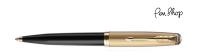 Parker 51 Relaunch  51 Deluxe / Black / Gold Plated Balpennen