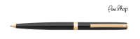 Sheaffer Sagaris Gloss Black / Gold Plated Balpennen