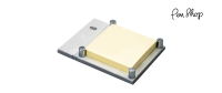 El Casco Post-it bakje M-671 / Chrome Plated Post-it bakje