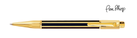 Caran d'Ache Varius Chinablack / Gold-plated Balpennen