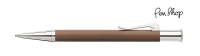 Graf von Faber-Castell Guilloche Cognac / Rhodium Balpennen