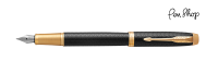 Parker IM Premium Black & Gold / Gold Plated Vulpennen