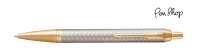 Parker IM Premium Warm Silver / Gold Plated Balpennen