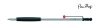 Tombow ZOOM 707 De Luxe Silver / Black / Red Balpennen