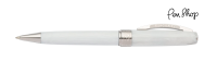 Visconti Venus Pearled White / Chrome Plated Balpennen