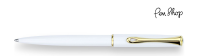 Diplomat Traveller Snow White / Gold Plated Balpennen