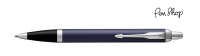 Parker IM Matte Blue / Chrome Plated Balpennen