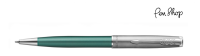 Parker Sonnet Essential Sandblasted Steel / Green / Chrome Plated Balpennen