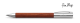 Pear Wood  / Chrome Plated