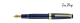 Vega / Dark Blue / Gold Plated