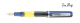 Blue Swirl / Chrome Plated