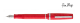 Carmine Red / Palladium Plated