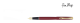 Dark Red / Gold Plated