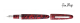Oversized Scarlet / Palladium Plated