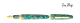 Oversized Sea Glass / Gold Plated