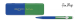 Cobalt Blue / Emerald Green