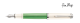 Green-White / Chrome Plated