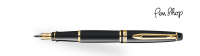 Waterman Expert Black Lacquer / Gold Plated Vulpennen