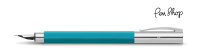Faber-Castell Ambition Aquamarine / Chrome Plated Vulpennen