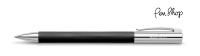Faber-Castell Ambition Black Resin / Chrome Plated Balpennen