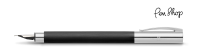 Faber-Castell Ambition Black Resin / Chrome Plated Vulpennen
