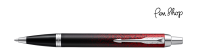 Parker IM Red Ignite / Chrome Plated Balpennen