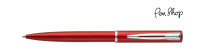 Waterman Allure Red / Chrome Plated Balpennen