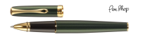 Diplomat Excellence A² Evergreen / Gold Plated Rollerballs