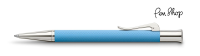 Graf von Faber-Castell Guilloche Colour Concept Gulf Blue / Chrome Plated Balpennen